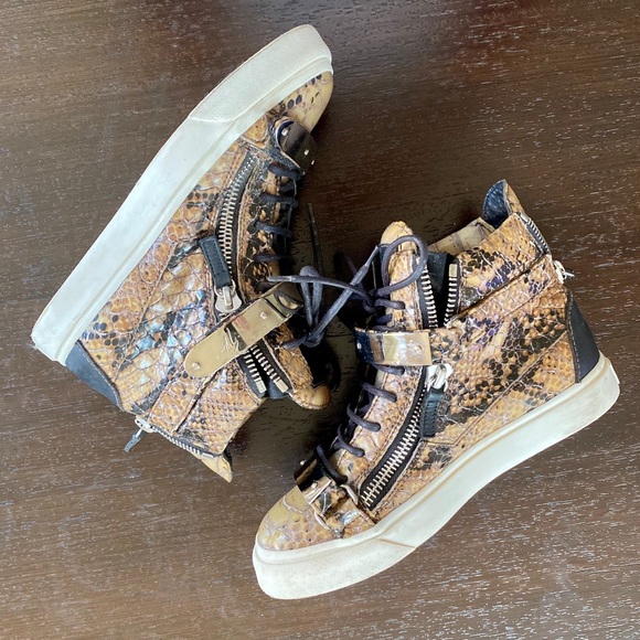 Giuseppe Zanotti London Python Hightop Sneakers - Picture 5 of 10
